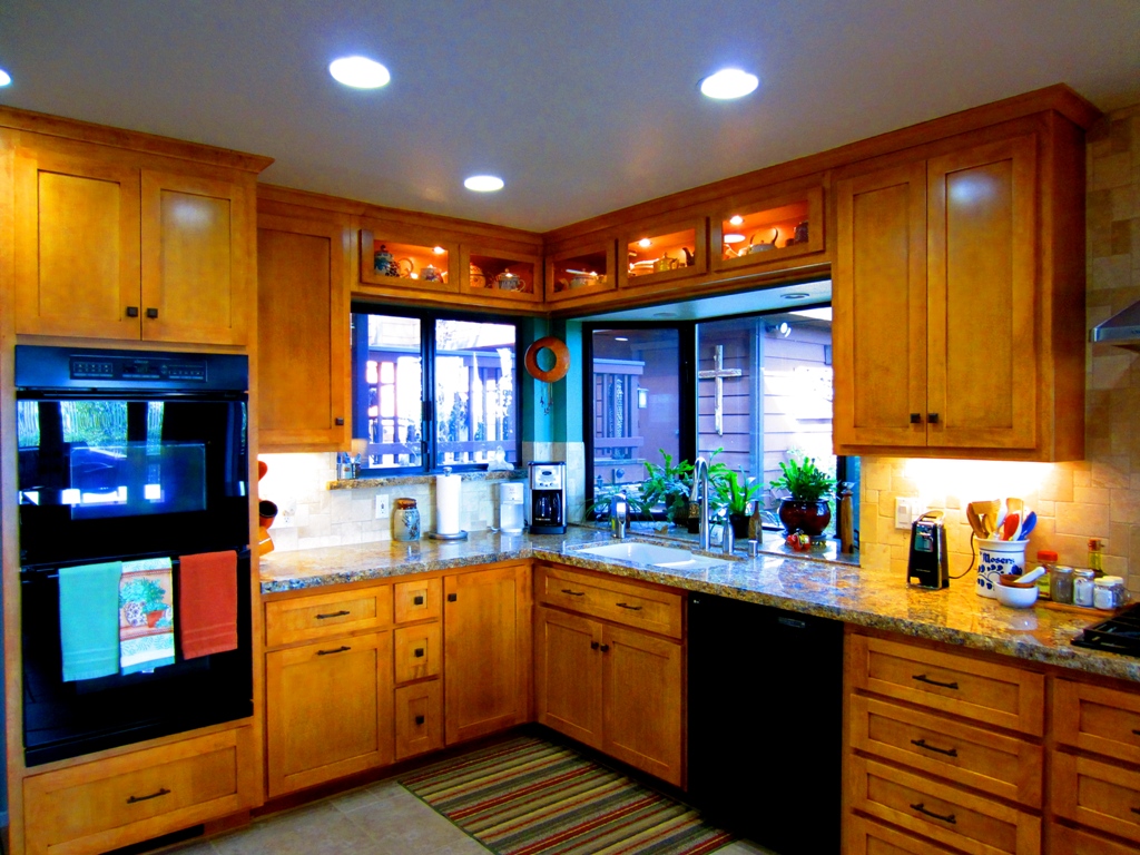 kitchen with corner sink