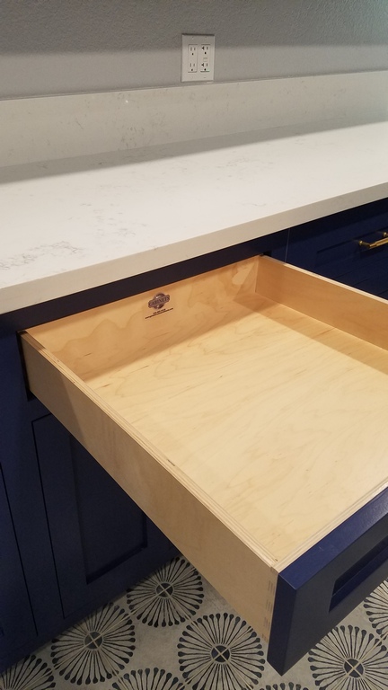 Our signature handcrafted dovetailed drawer